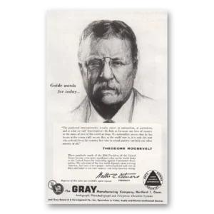 1956 Gray Manufacturing Print Ad | Theodore Roosevelt