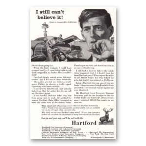 1956 Hartford Insurance Print Ad | Believe It