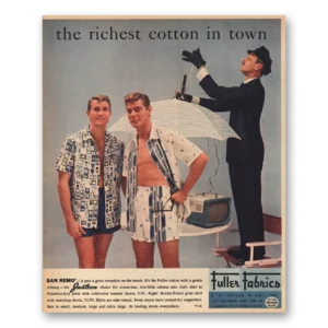 1956 Jantzen Print Ad | Richest Cotton