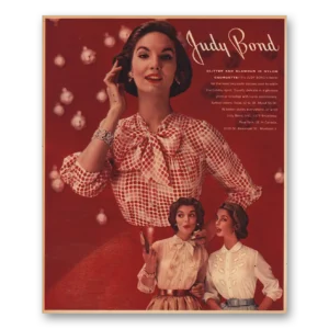1956 Judy Bond Print Ad | Glitter And Glamour