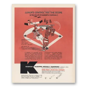 1956 Keokuk Electro Metals Print Ad | Juniors Control