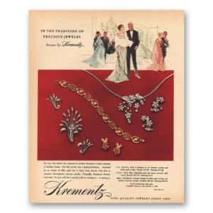 1956 Krementz Print Ad | Precious Jewelry