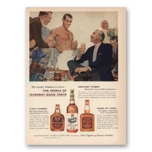 1956 Kentucky Tavern Whiskey Print Ad | Inherent Good Taste