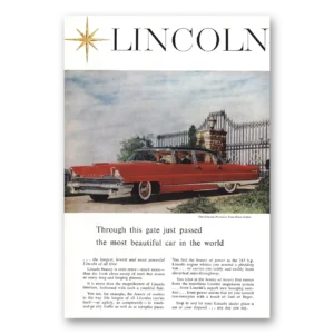 1956 Lincoln Premiere Print Ad | This Gate