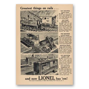 1956 Lionel Trains Print Ad | Greatest Things