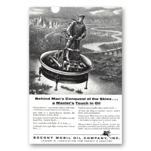 1956 Socony Mobil Oil Print Ad | Conquest Skies