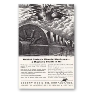 1956 Socony Mobil Oil Print Ad | Master's Touch