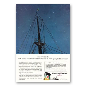 1956 Moore McCormack Lines Print Ad | Southern Cross