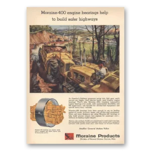 1956 Moraine Products Print Ad | Safer Highways