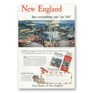 1956 Ford Print Ad | New England