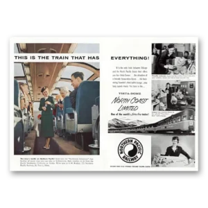 1956 Northern Pacific Railway Print Ad | Everything