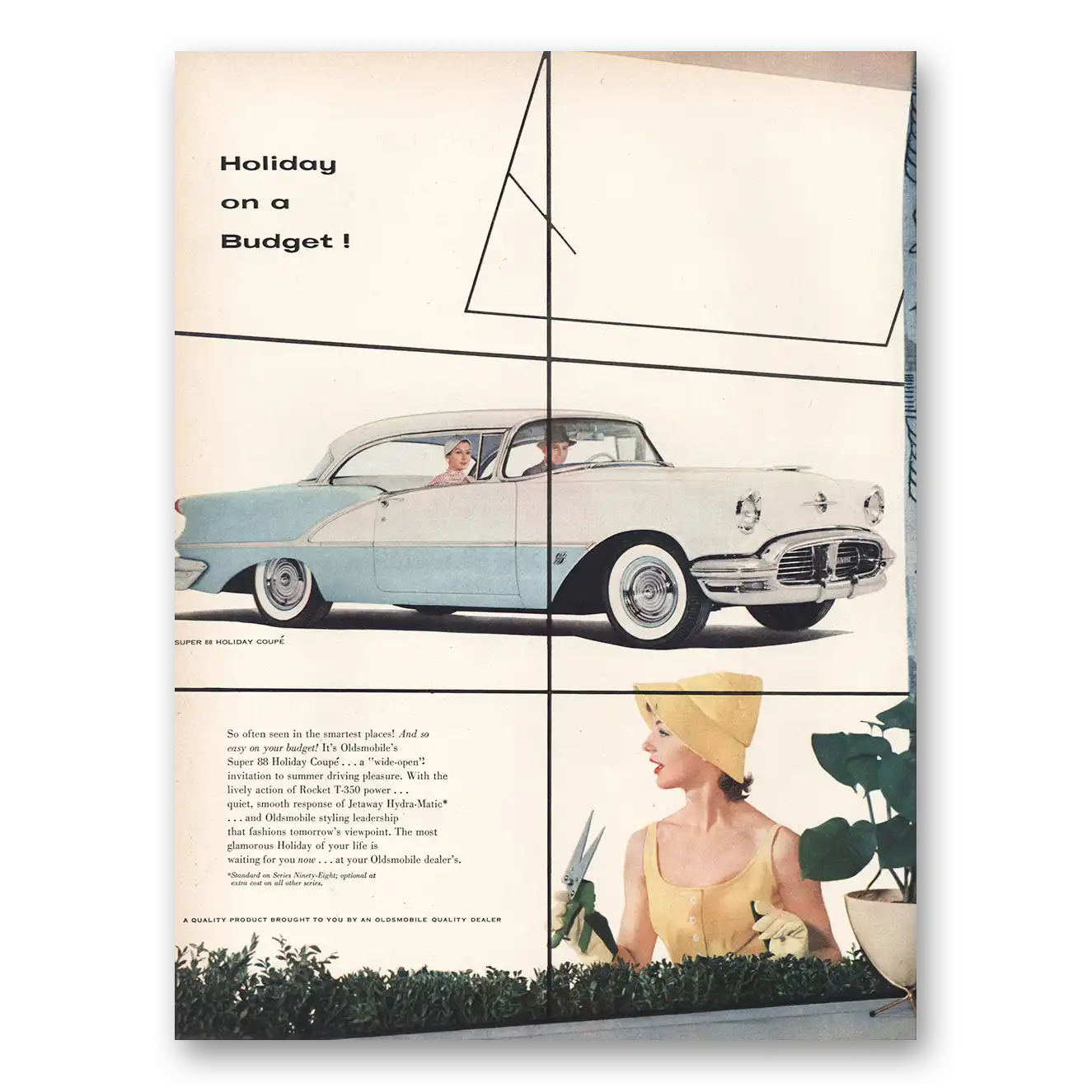 1956 Oldsmobile Holiday Print Ad | Holiday