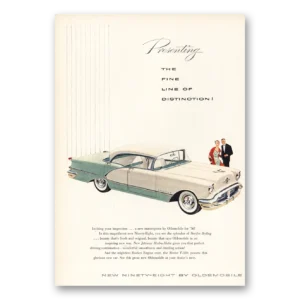 1956 Oldsmobile Ninety Eight Print Ad | Fine Line