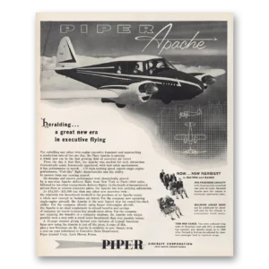1956 Piper Aircraft Print Ad | Great New Era