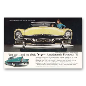1956 Plymouth Belvedere Print Ad | Aerodynamic