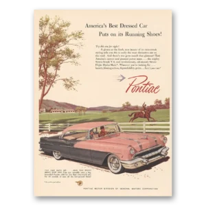 1956 Pontiac Strato Streak Print Ad | Best Dressed