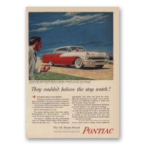 1956 Pontiac Print Ad | Strato Streak