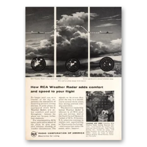 1956 RCA Radios Print Ad | Weather Radar