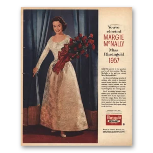 1956 Rheingold Beer Print Ad | Rheingold Beer