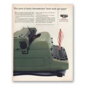 1956 Royal Typewriter Print Ad | Piece Candy