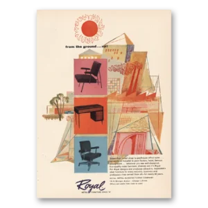 1956 Royal Metal Furniture Print Ad | From Ground Up