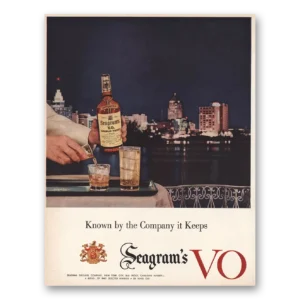 1956 Seagrams VO Whisky Print Ad | Company Keeps