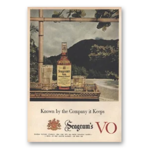 1956 Seagrams VO Whisky Print Ad | Company Keeps