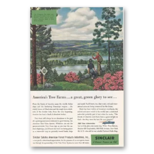 1956 Sinclair Print Ad | Forest Products