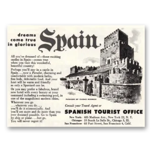 1956 Spain Print Ad | Parador Ciudad