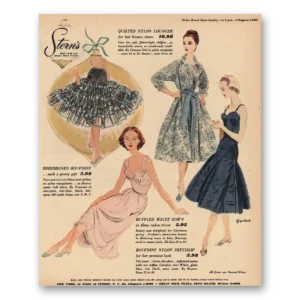 1956 Sterns New York Print Ad |