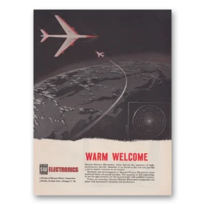 1956 Stewart Warner Electronics Print Ad | Warm Welcome