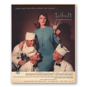 1956 Talbott Print Ad | Head Shoulders