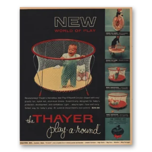 1956 Thayer Play a Round Print Ad | World Of Play