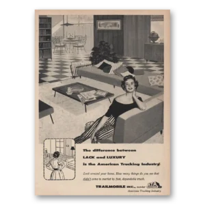 1956 Trailmobile Print Ad | Lack Luxury