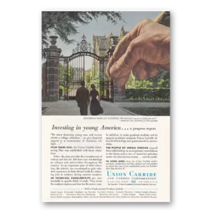 1956 Union Carbide Print Ad | University Pennsylvania