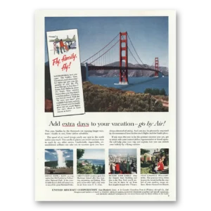 1956 United Aircraft Print Ad | Fly Family Fly