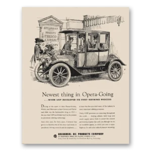 1956 Universal Oil Products Print Ad | Opera Going