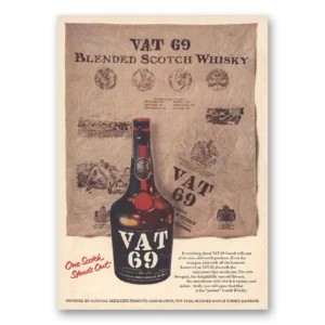 1956 VAT69 Print Ad | One Scotch