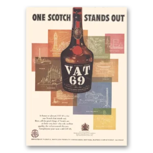 1956 VAT69 Print Ad | One Scotch