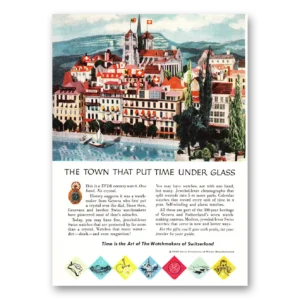 1956 Watchmakers of Switzerland Print Ad | Under Glass
