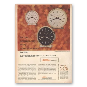 1956 Westclox Clocks Print Ad | Open Eyes