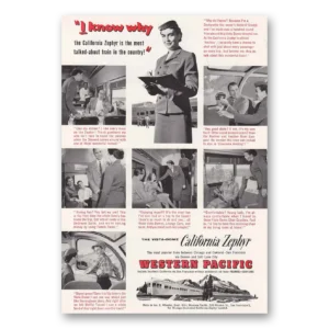 1956 California Zephyr Print Ad | Zephyrett