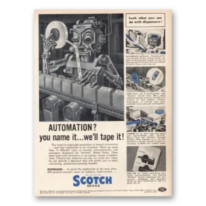 1957 Scotch Tape Print Ad | Automation You Name It