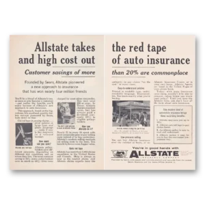 1957 Allstate Insurance Print Ad | Red Tape