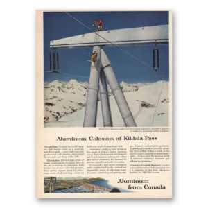1957 Aluminum from Canada Print Ad | Kildala Pass