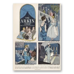 1957 Leonard Arkin and Andrew Arkin Petites Print Ad | Girls Wear Blues
