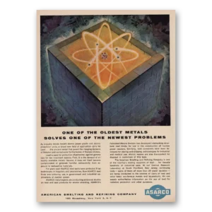 1957 ASARCO Print Ad | Oldest Metals