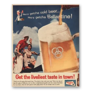 1957 Ballentine Beer Print Ad | Hey Getcha Ballantine