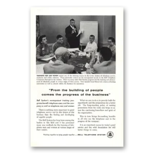 1957 Bell Telephone Print Ad | Building People