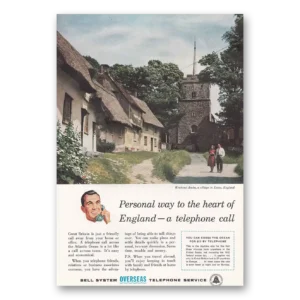 1957 Bell Telephone Print Ad | Essex England